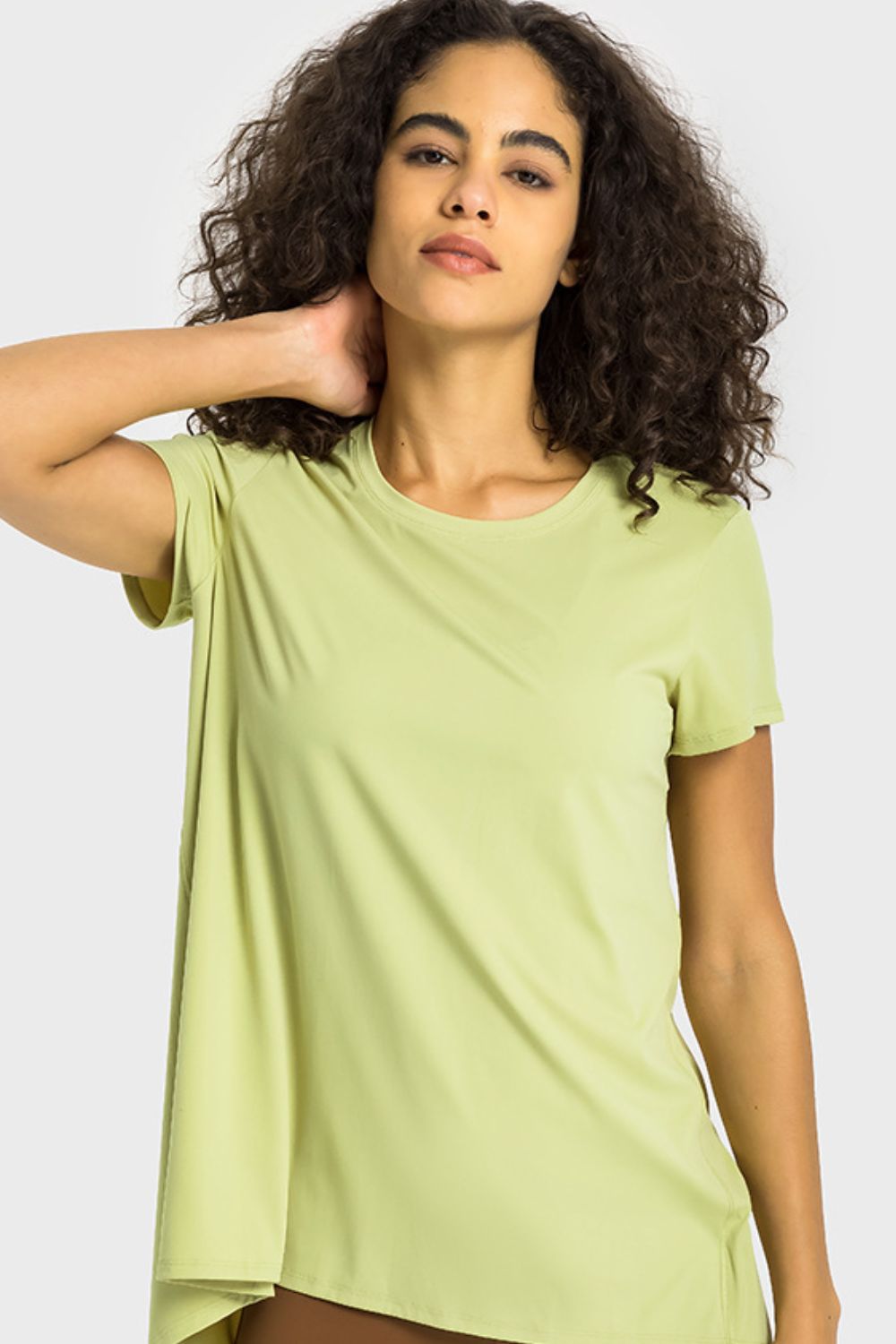 Tie Back Short Sleeve Sports Tee